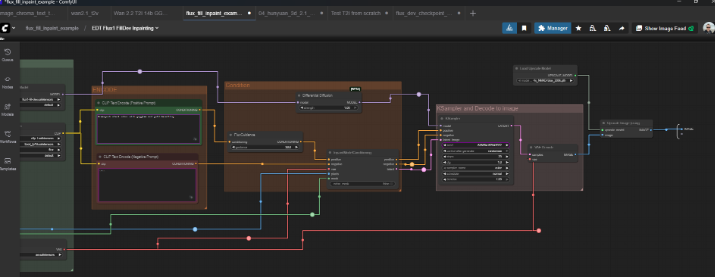 ComfyUI node graph workflow example